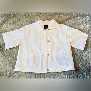 Lyses  Women’s Jean Jacket White Large